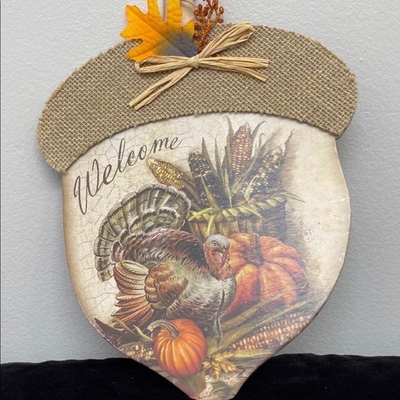 NWOT Hand Crafted “Fall” Wall Hangings x2 - Picture 11 of 11